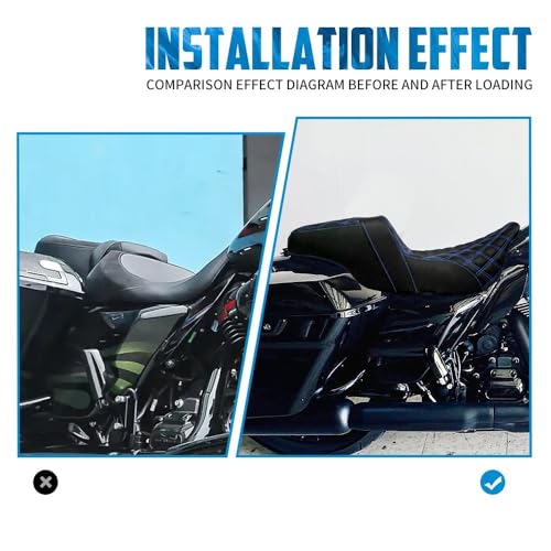 Asiento para Electra Glide que elimina el dolor lumbar en rutas largas 4