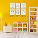 HPNIUB Colorful Words Art Prints, Set of 6 (8”X10”), Inspirational Quotes Motivational Saying Canvas Poster, Rainbow World Crayon Ink Splatters Wall Art for Nursery Classroom Kids Playroom, No Frame