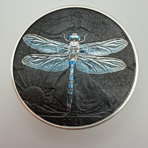 Dragonfly Colorized American Silver Eagle Coin, Collectible Gift