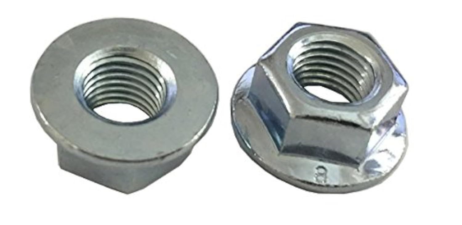 2 Dadi Autobloccanti In Nylon M12x1.5 – Acciaio Al Carbonio Grado 5, Passo Fine 1.5 Mm