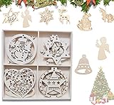 【Weihnachtsdekoration】Anhänger für die vorweihnachtliche Adventszeit und zur Dekoration Ihres Christbaums zu Weihnachten. Die Anhänger sind super geeignet für Nadelbäume und Girlanden.