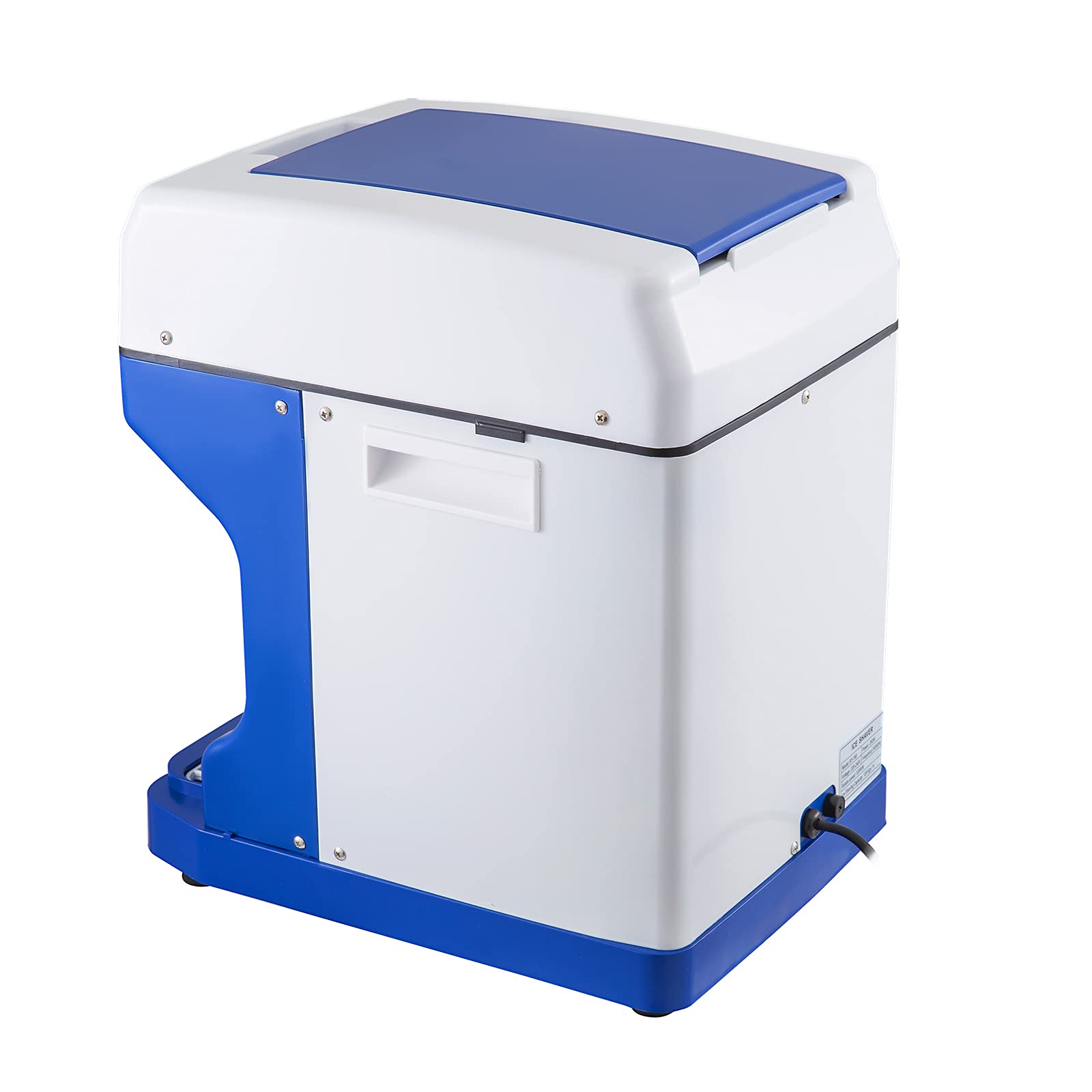 VEVOR Macchina per Ghiaccio 120kg/H da Tavolo per Granita Frappè Sorbetto Commerciale, Macchina Ghiaccio a Scaglie Bevande Dolci Fresche 250W per Bar Gelateria Ristorante Panificio