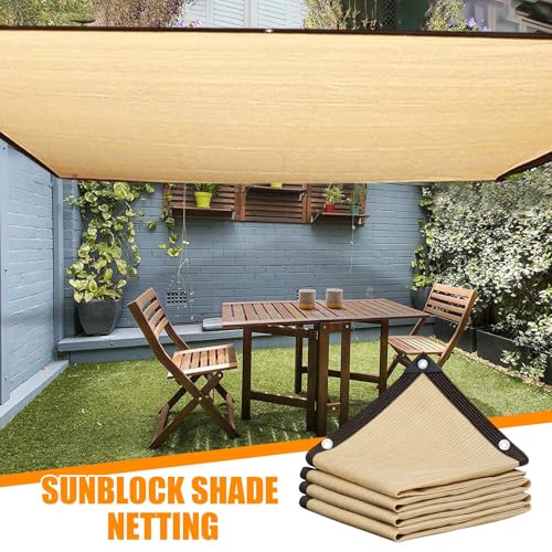 Tela de sombra para jardín con protección UV y malla resistente para piscinas 5
