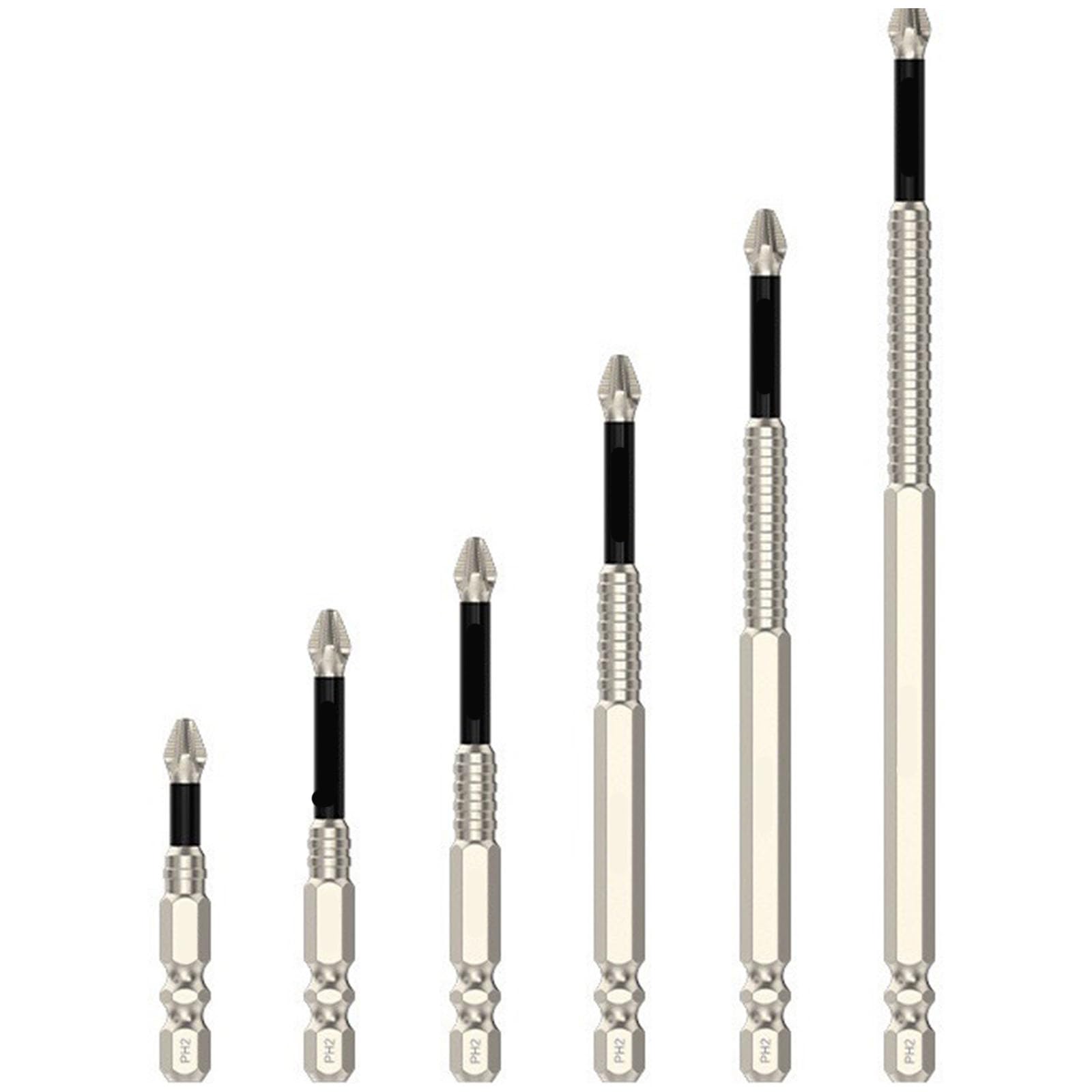 6Pcs K5 Screwdriver Bit Set Crossing Driver Bit Set Impacts Screwdriving Drill Bits 1/4 Inch Hexagon Shank Screwdriver