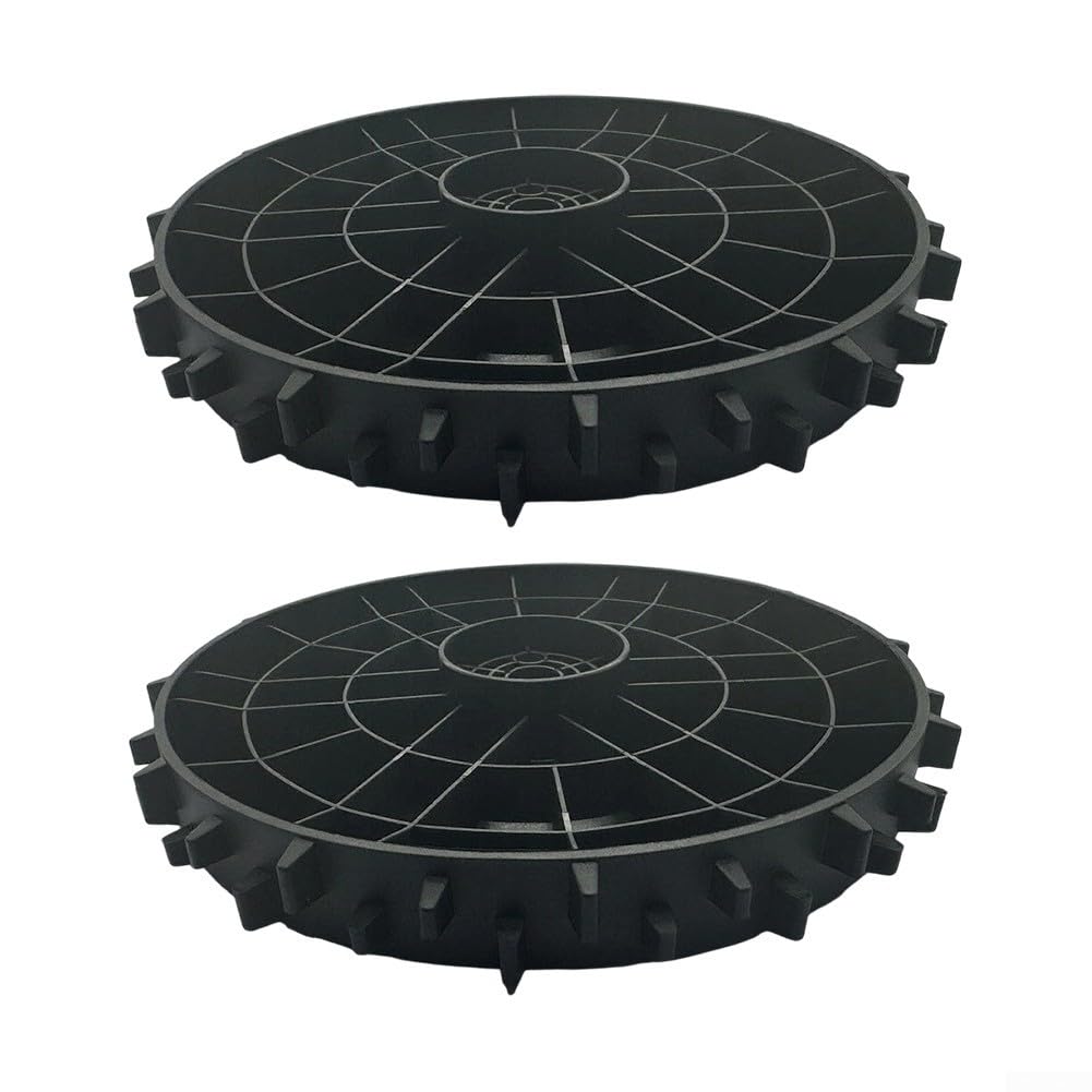 2 ruedas todoterreno para Segway Navimow i105E i108E i110N, 35% de subida, neumáticos de polietileno resistentes con perfil para robot cortacésped, tracción mejorada en terrenos irregulares