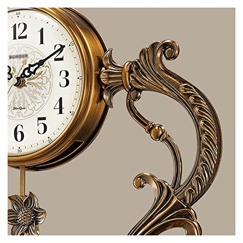 Reloj de mesa de lujo con péndulo silencioso para decoración del hogar en color A 5