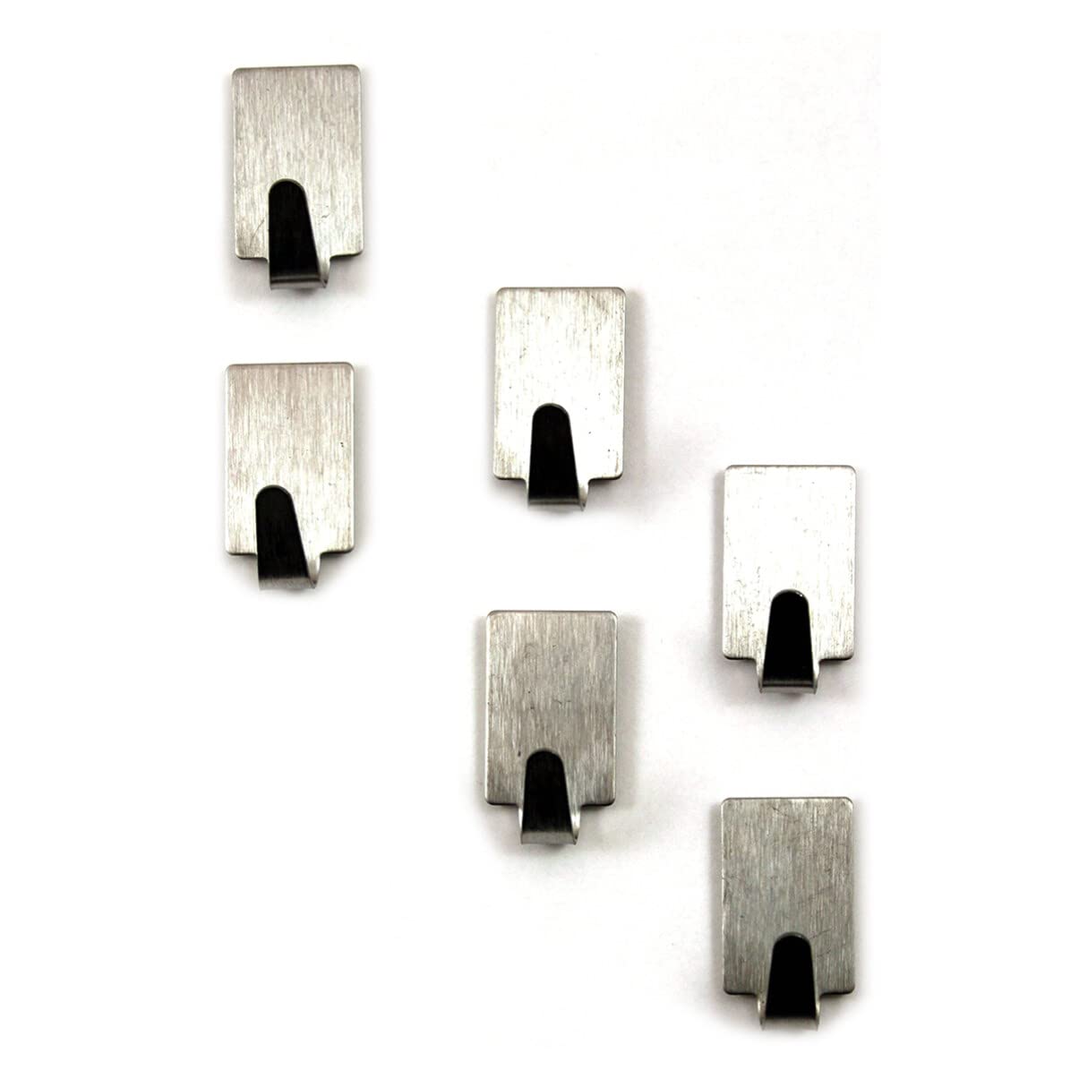 VASDEV Ganchos para Toallas de Acero Inoxidable, 72 Uds., Gancho Adhesivo para Bata de Pared, Perchero Individual para Abrigos, Colgador de Gancho para Cocina, Organizador de baño
