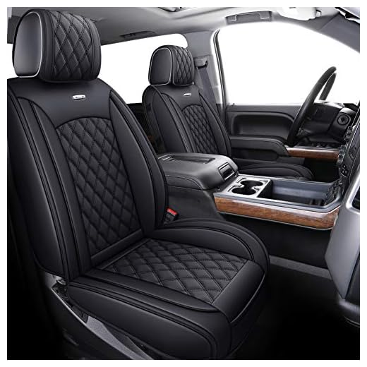 Aierxuan Seat Covers for Truck Chevy Chevrolet Silverado GMC Sierra Pickup 2007-2023 1500 2500HD 3500HD Trail Boss Z71 Crew Double Extended Cab Waterproof Leather Protectors (Full Set, Black)