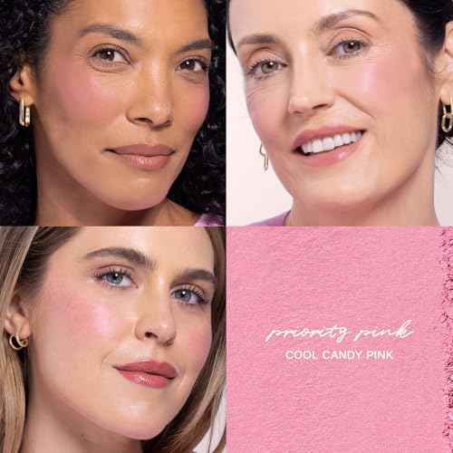 Image of Wander Beauty Women's Blush All Day Hydrating Powder Blush, Priority Pink, .18 Ounce (Pack of 1)