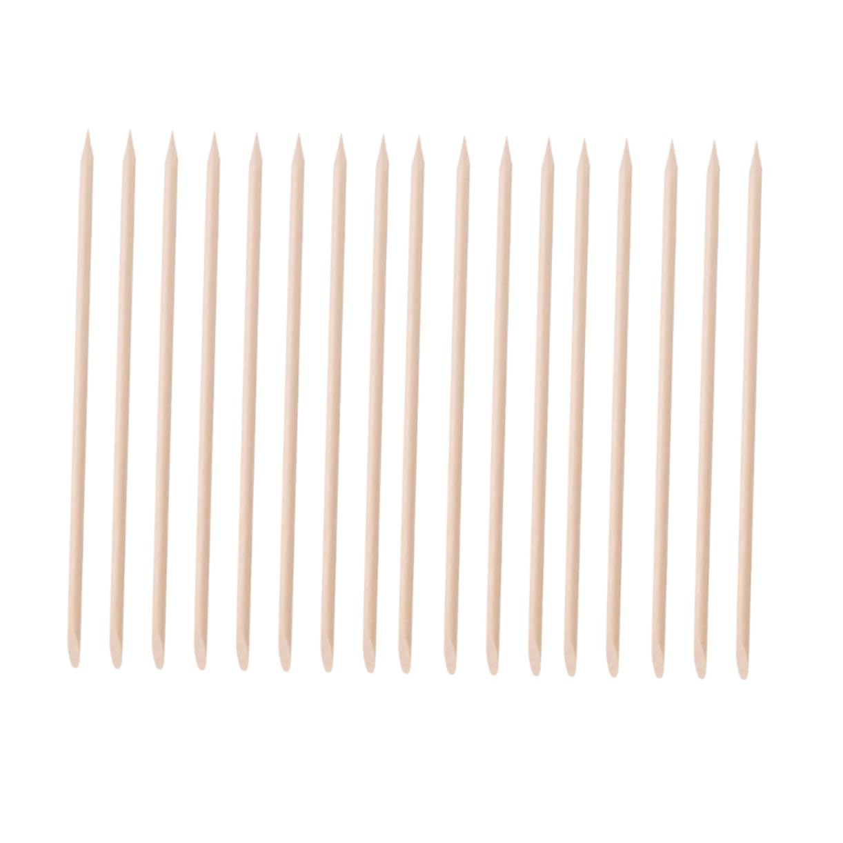 SOESFOUFU Manicure Pusher Orange Wooden Stick Cuticle Remover Tool Set Nail Care Kit 200pcs