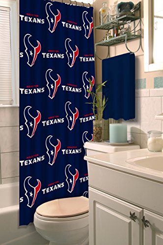 Northwest NOR-1NFL903000119RET Houston NFL 903 Texans Shower Curtain