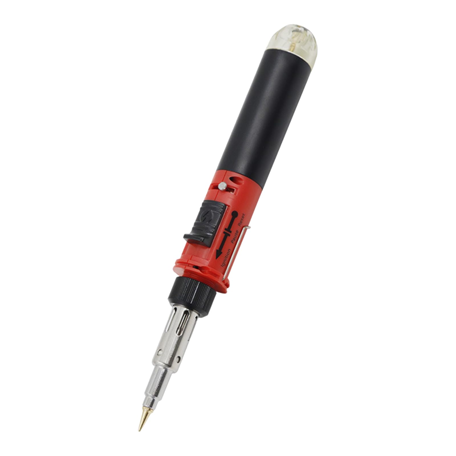 Msioytog Red Soldering Iron Set, 12 In 1 Cordless Butanes Soldering Iron Temperature Adjustable Welding Torches Tool Butanes