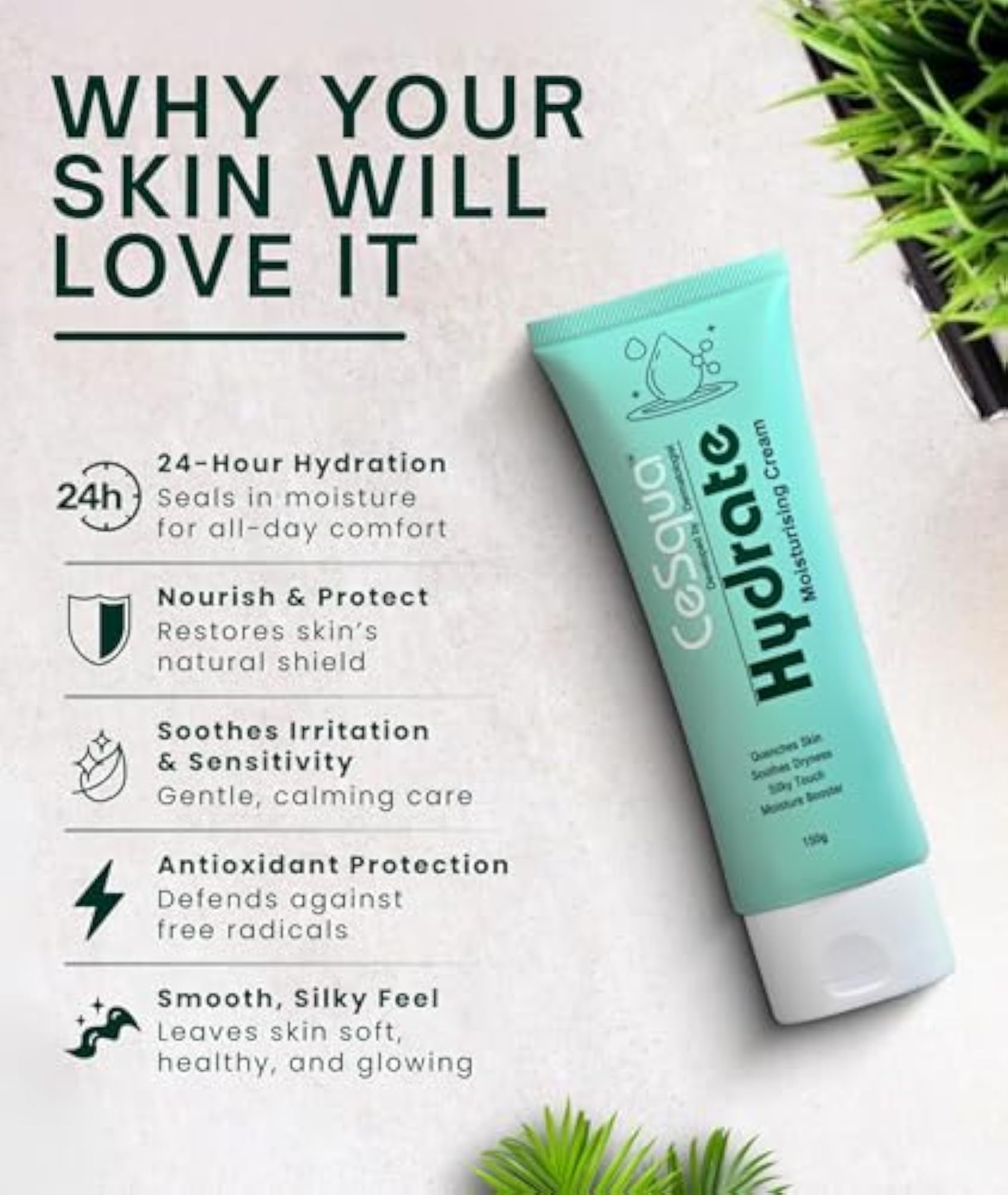 Hydrate Body Moisturising Cream, Nourishing Formula