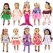 ebuddy 10-Sets Fashion Doll Clothes and Accessories with Popular Elements Horn Style,Unicon,Flamingo,Mermaid,Princess Dress for 18 inch American Girl Doll ,Our Generation Doll