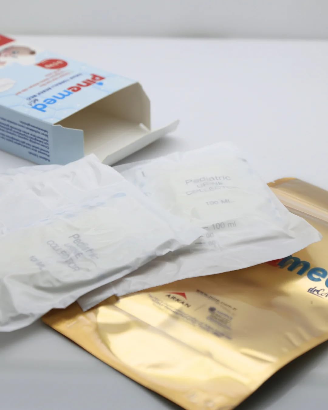 Pine Sacchetto per urina Med per bambini – pannolino usa e getta con sacchetto di raccolta delle urine integrato, ideale per campioni di urina per neonati e bambini, casa e clinica (L)