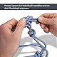 Knotenhalfter für Bodenarbeit Pferd - Knotenhalfter Cob optimal für Freiarbeit, Bodenarbeit, Führ- oder Verladetraining (Shetty (Shetland), Royalblau-Weiss)