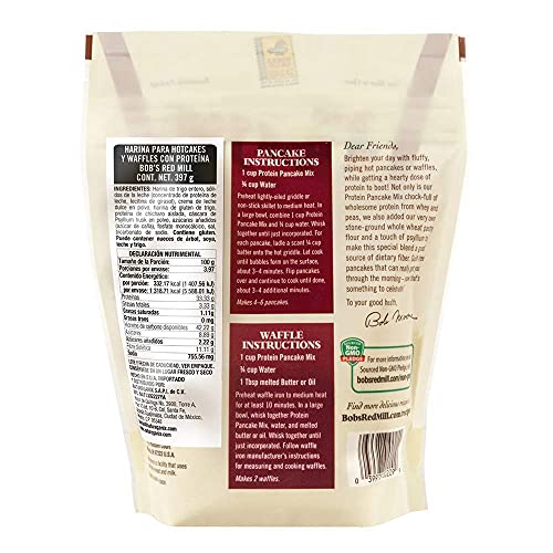 Bob's Red Mill Mill Protein Pancake and Waffle Mix, 14-ounce (Pack of 4) - image 2