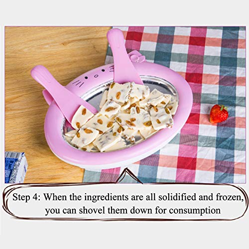 Eismaschine Cartoon Mini Frozen Fried Joghurt Maschine Hausgemachte DIY Gelato Sommer Cool Sorbet Rolling Maker Maschine… – Bild 7