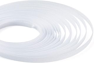 Fashewelry 40yards Polyester Boning 6/8/10/12mm White for Sewing Wedding Dress Corset Boning Bridal Gown Hats Nursing Caps Handbags Garments Shaping Supporting Supplies