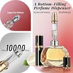 Perfume Travel Refillable Bottle,Genuine Leather Bottom-Filling Fragrances Perfume Atomizer,Mini Cologne Dispenser,Portable Sprayer Pocket Size for Cruise Car Trip Purse Gift 5ml (Black) - Image 4