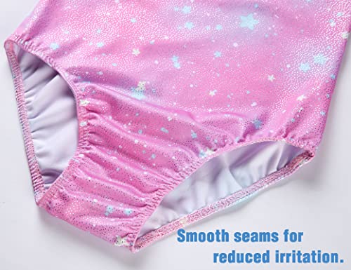 Image of TENVDA Girl's One Piece Swimsuit Sparkle Sleeveless One-Piece Bathing Suits Swimwear for Kids 2-12 Years Old