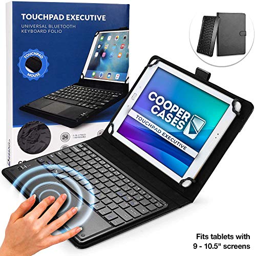 Cooper Touchpad Executive [Multi-Touch Mouse Keyboard] case for 9-11" Tablets | iPadOS, Android