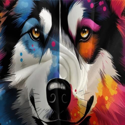 Parure de lit Husky 135 x 200 cm avec fermeture éclair facile
