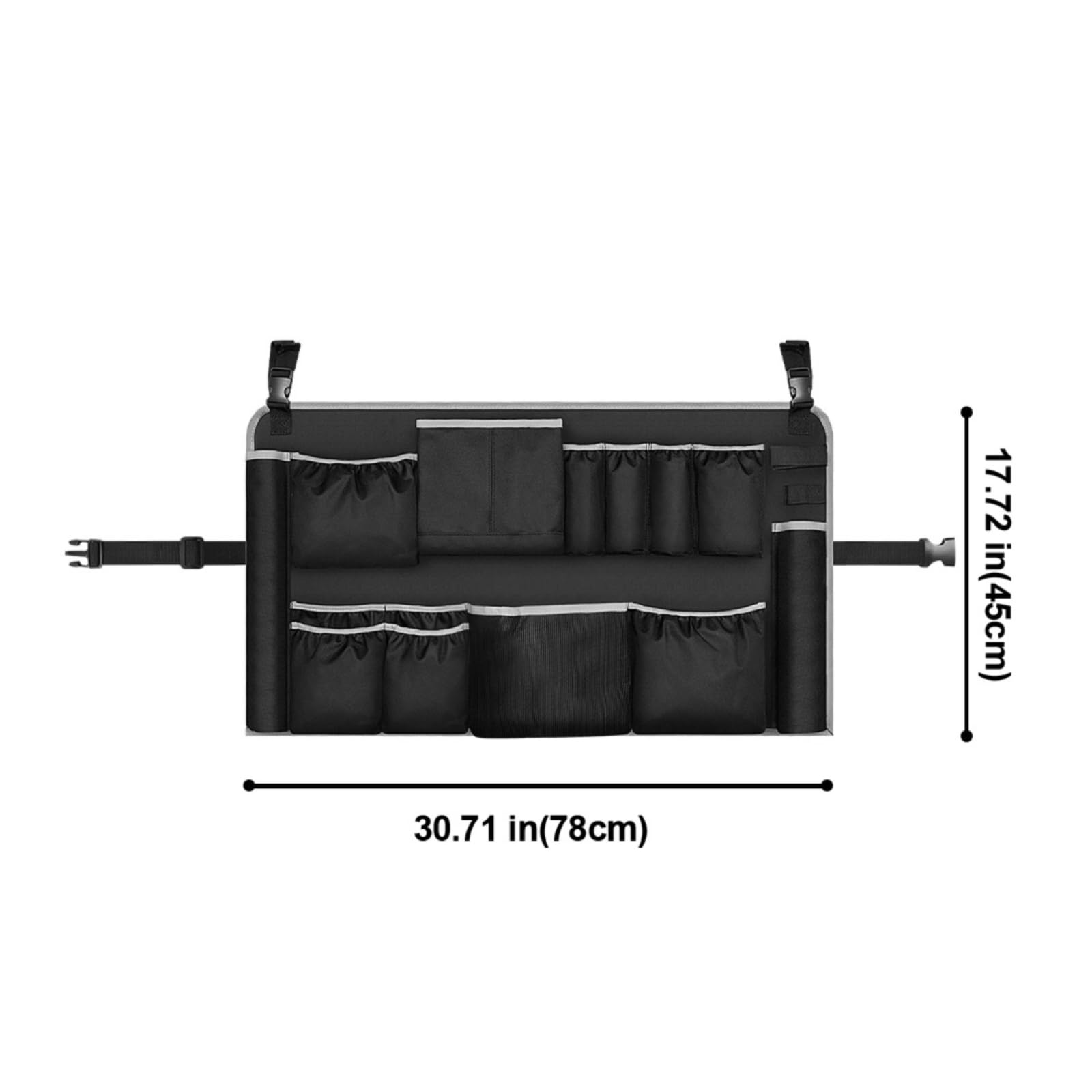 Organizador para Contenedor | Multibolsillo, Bolsa Organizadora con Bolsillos, Ligero, Cesta Colgante para Herramientas Limpieza, Garaje, Conserjes