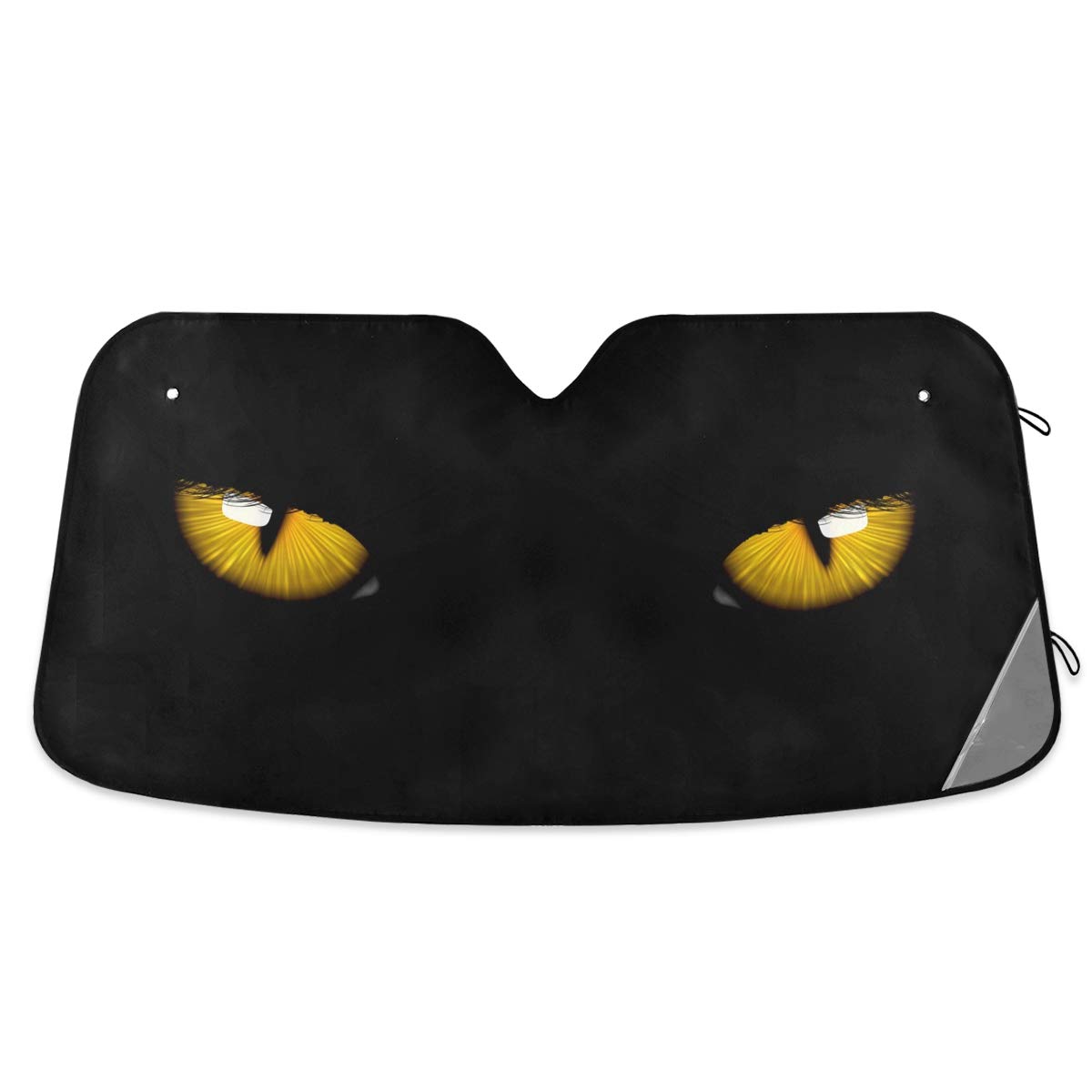 167 Parasol Coche Delantero Ojos De Gato Parasol para Coche Delantero Portátil Parasol Luna De Coche Protección Rayos UV Protección Solar para El Parabrisas Universal para Coche Vehículos Todoterreno