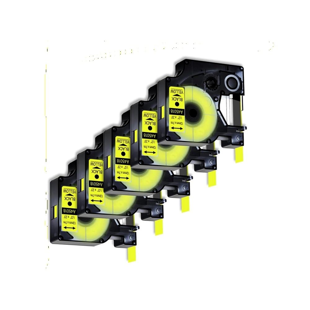 Nastro per etichette standard da 5 pezzi compatibile con D1 45018 45808