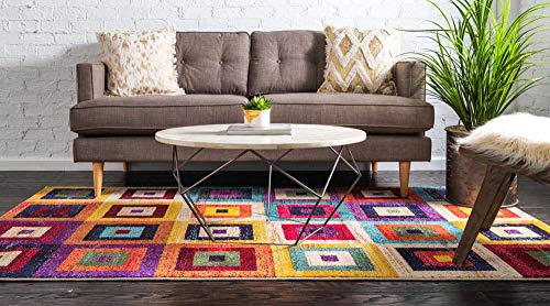 Tapete rectangular Unique Loom 5'1" x 8' multi beige miniatura 3