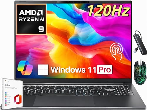 Acer Swift Go 16 AI Touchscreen Laptop AMD Ryzen AI 9 465 (50 Tops) 32 GB DDR5 RAM 1 TB SSD 16 120Hz WUXGA IPS Display Copilot Wi-Fi 7 Backlit KB Windows 11 Pro & Office Lifetime