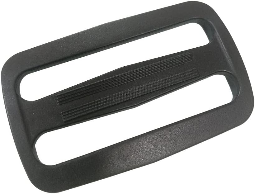 20 Pcs 1-1/2 Inch Black Plastic Tri-Glide Slides Button Adjustable Webbing Triglides Slider Buckle for Belt Backpack and Bags (1-1/2" 38mm)