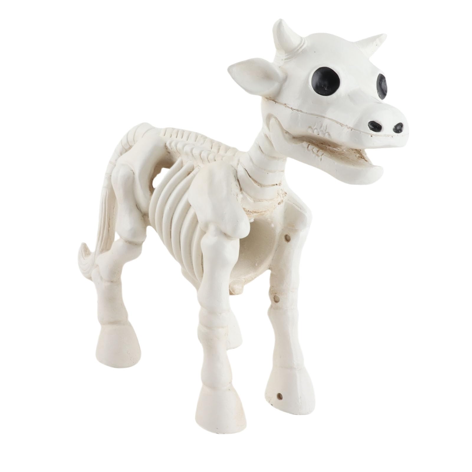 Squelette de vache Halloween en résine pour une terrasse festive et sombre