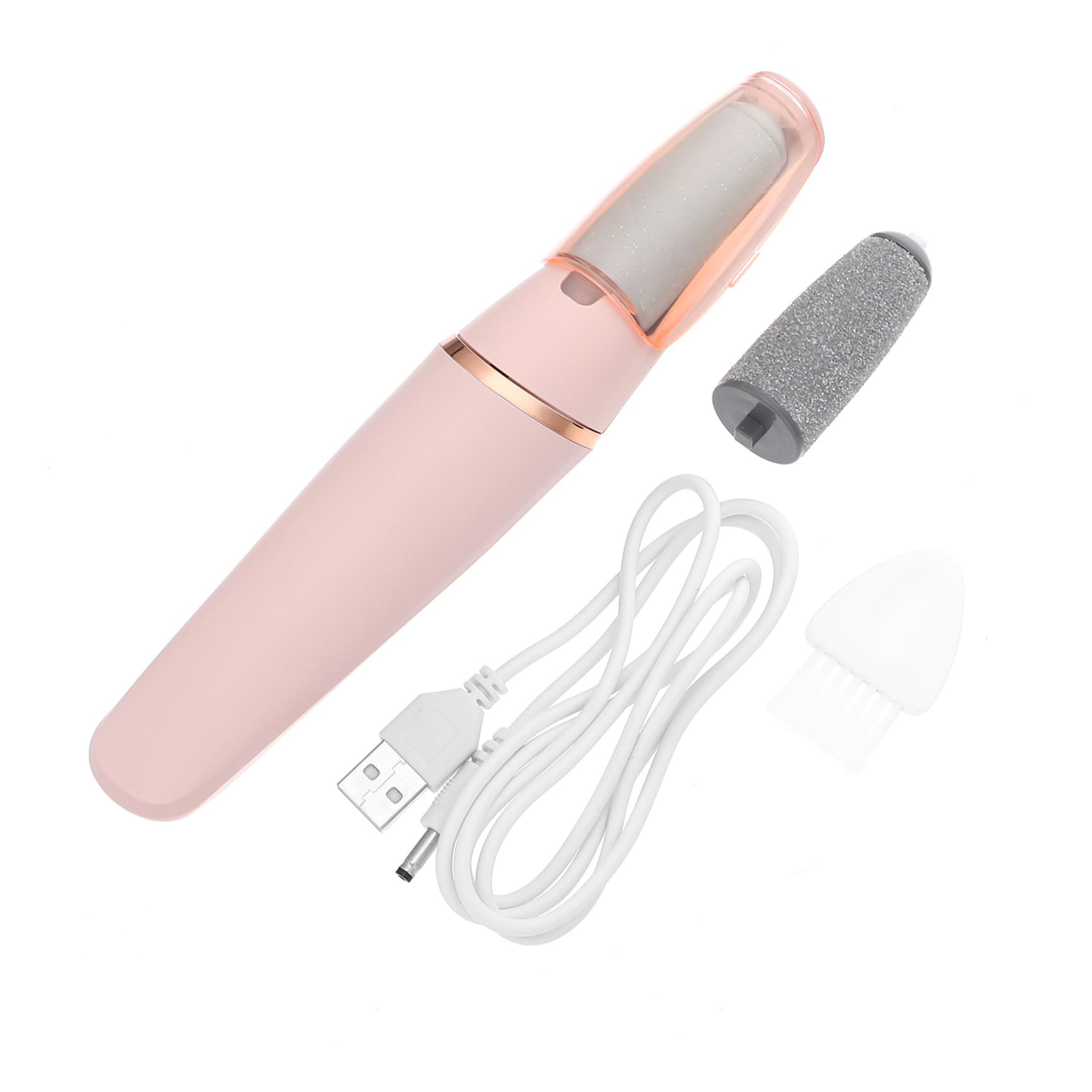 VICASKY Raspa Elettrica per Piedi, Rimuovi Calli e Pelle Morta, Portatile e Leggera in Abs, per Pedicure a Casa in Viaggio