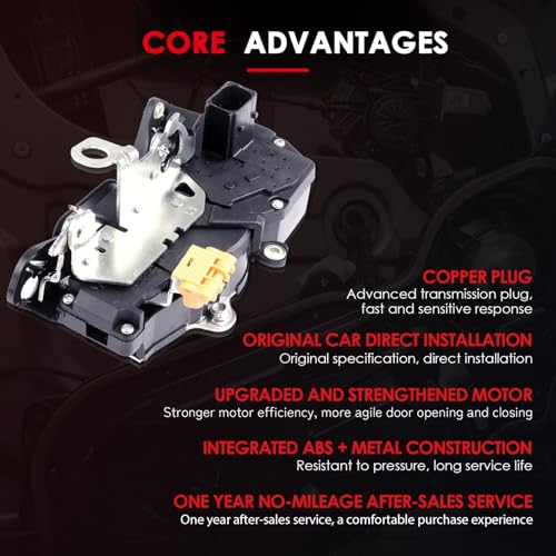 Image of CCIYU Front Left Drive Side Door Latch Lock Actuator Compatible for Buick Lucerne 2006 07 08 09 2010 Door Lock Actuators Replaces 931-388 DLA1049