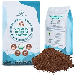 Premium Enema Organic Coffee for Enemas - Light Roast Medium Ground Specialty Grade High Palmitic Acid Caffeine Fair Trade 1Lb