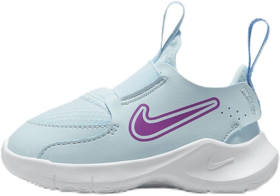 Nike Flex Runner 3 Baby/Toddler Shoes (FN1478-401, Glacier Blue/University Blue/Chlorophyll/Hyper Violet) Size 6