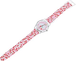 Relógio de menina relógios para crianças meninas estudante relógio de desenho animado relógio de desenho animado para meninas relógio de estudante de desenho animado relógio de sílica gel criança vermelho cereja relógio de silicone, Vermelho, 22.5X3.3X0.9CM, centímetro