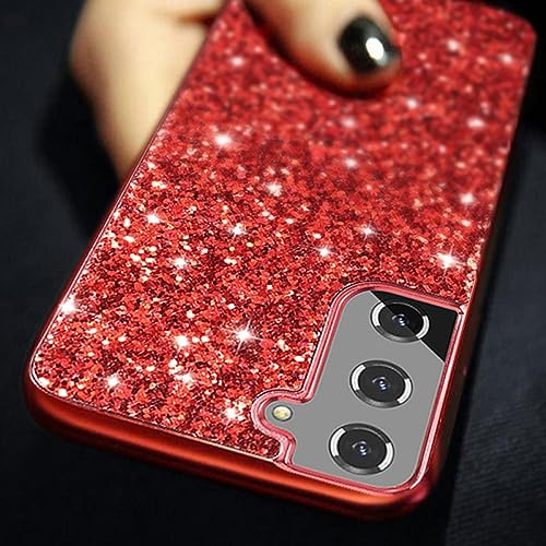 Coque Samsung A73 5G rouge diamant scintillant protection antichoc strass