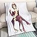 QTRT I Sette peccati Capitali-Merlin Sfondo Bianco 3D Stampato Coperta Cartoon Anime Personaggi Morbido Peluche Coperta di Flanella Quilt Anime Fan Otaku Regalo Biancheria da Letto