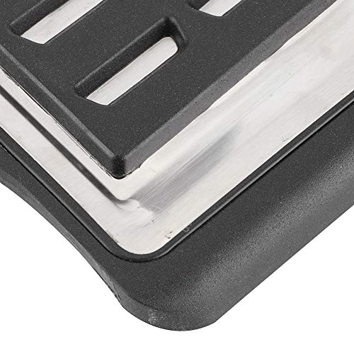 Pedais de carro + pedal acelerador, 4 peças de aço inoxidável para descanso de pé antiderrapante par