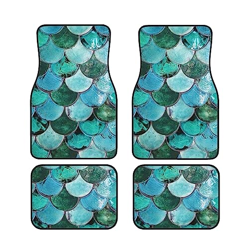 Tapis de sol voiture sirène antidérapant avec motif imprimé haute définition