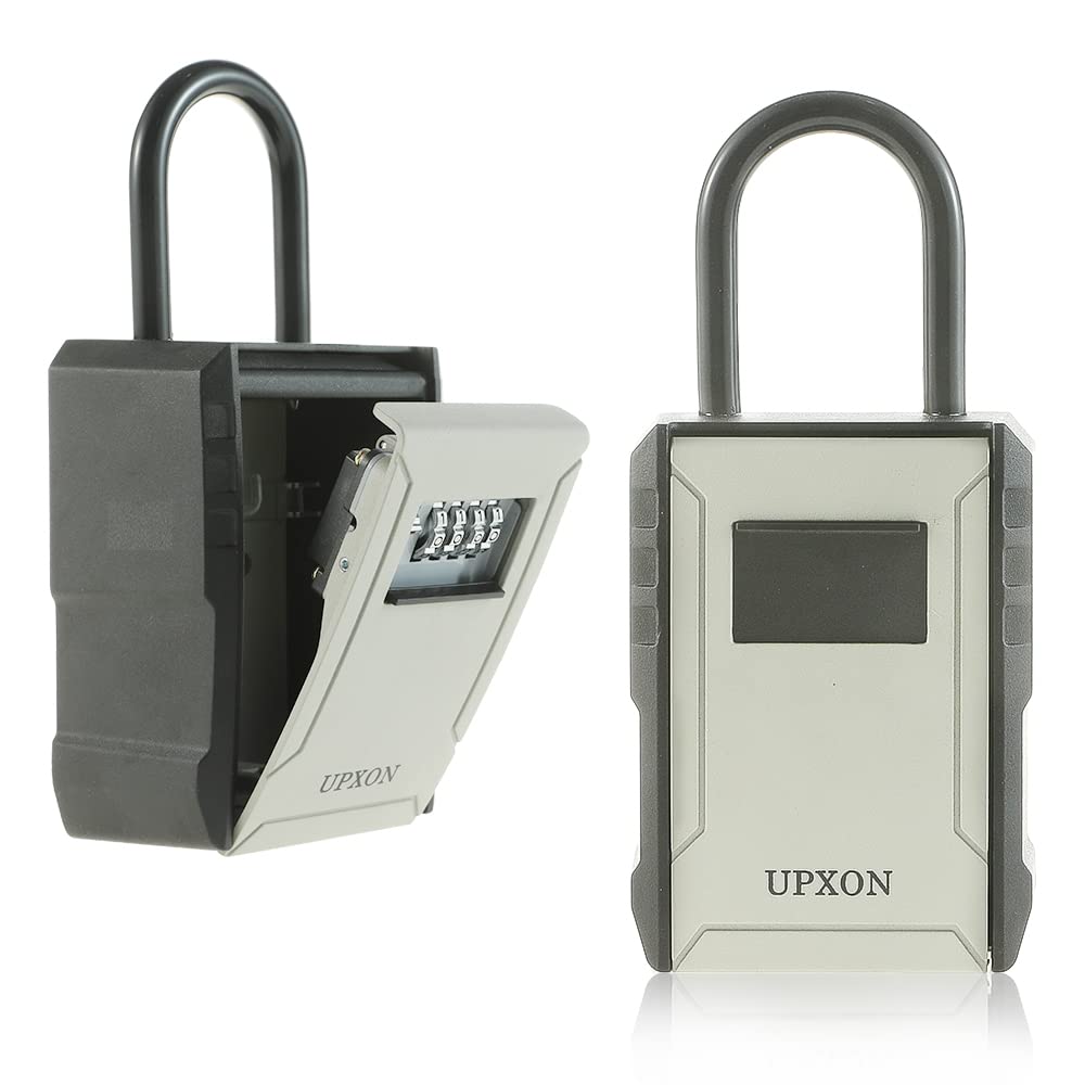 Key Safe Box UPXON Extra Large Key Lock Box - 4-Digit Combination Key ...