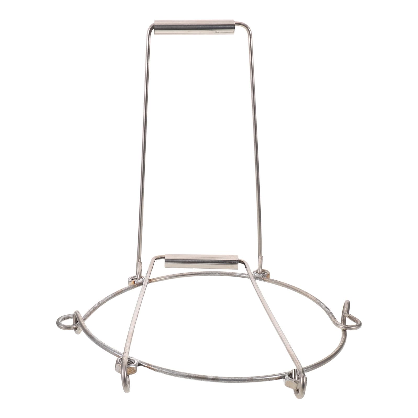 Toyvian Herramienta para Levantar Macetas y Tarros de Cerámica de Acero Inoxidable 6 Mm, Soporte Resistente para Jarras de Vino de 15 Kg, Elevador para Jardín y Uso Doméstico, Adecuado