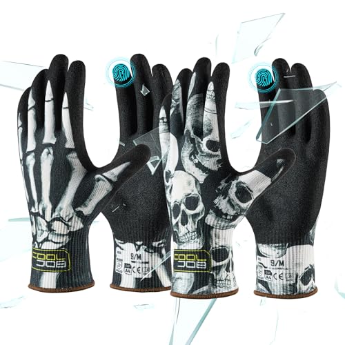 COOLJOB 2 Pairs A4 Cut Resistant Fishing Gloves for Men,