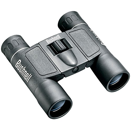 Bushnell Powerview 10x25 Compact Binoculars, High-Power Folding Roof Prism, Lightweight & Portable, Non-Slip Grip, Black - Ideal for Sports, Wildlife, and Outdoor Adventures