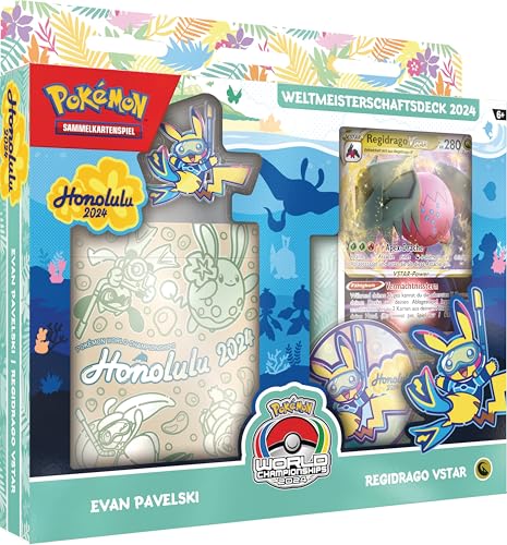Pokémon-Sammelkartenspiel: Weltmeisterschaftsdeck 2024 - Evan Pavelski - Regidrago-VSTAR (1 vollständiges Deck mit 60 Karten & Zubehör) – Ansicht 1