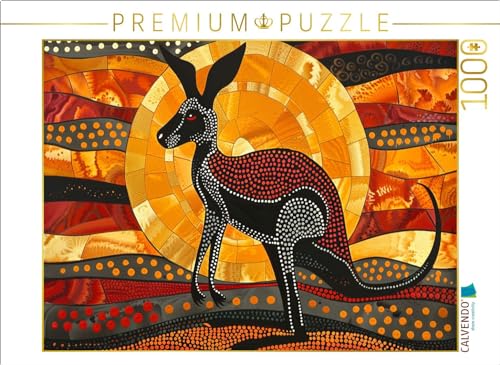 CALVENDO Puzzle Kangaroo in The Sunset - in The Style