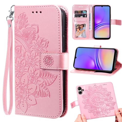 Coque de téléphone pour Samsung Galaxy A04e en cuir avec porte-cartes de crédit